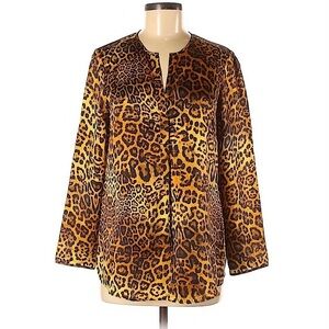 LAFAYETTE 148 Silk Popover Blouse Size 6